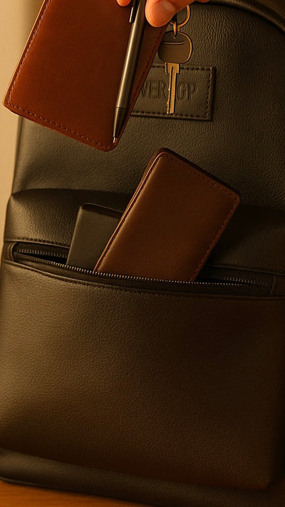 🖤 S11 Leather Backpack – Minimal, Bold, Ready