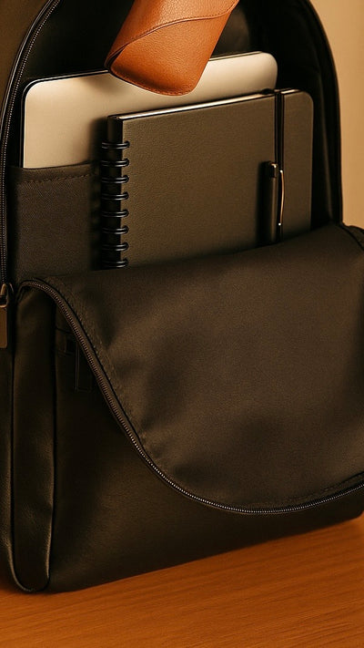 🖤 S11 Leather Backpack – Minimal, Bold, Ready