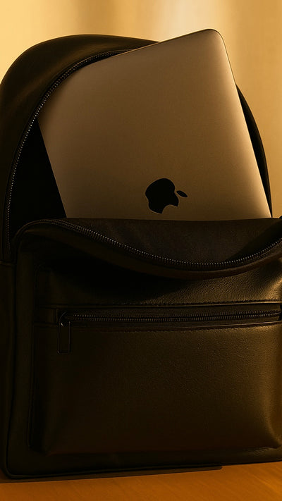 🖤 S11 Leather Backpack – Minimal, Bold, Ready