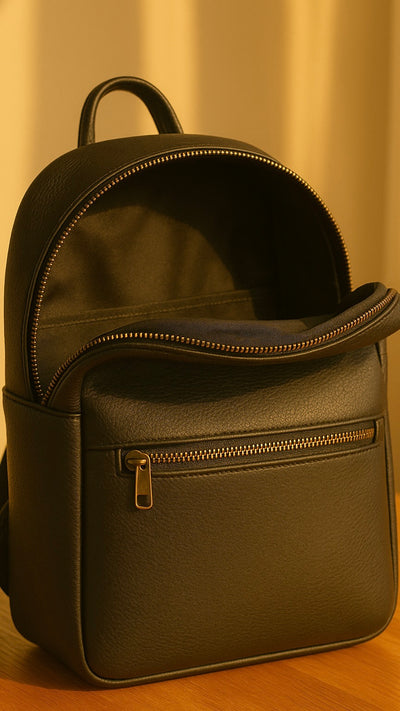 🖤 S11 Leather Backpack – Minimal, Bold, Ready