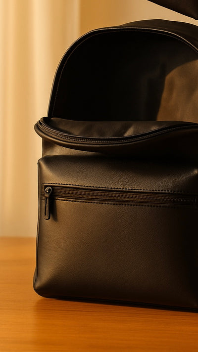 🖤 S11 Leather Backpack – Minimal, Bold, Ready