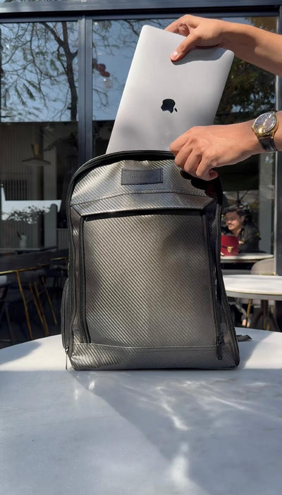 Carbon Fiber Traveller's Laptop Backpack (NO RESTOCKING - Buy before Sells Out)