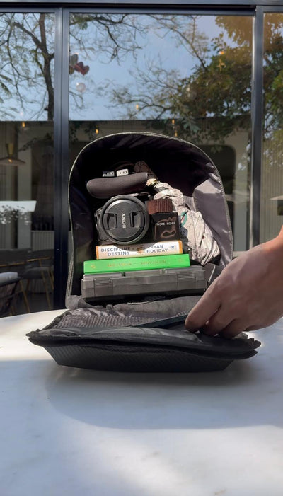 Carbon Fiber Traveller's Laptop Backpack (NO RESTOCKING - Buy before Sells Out)