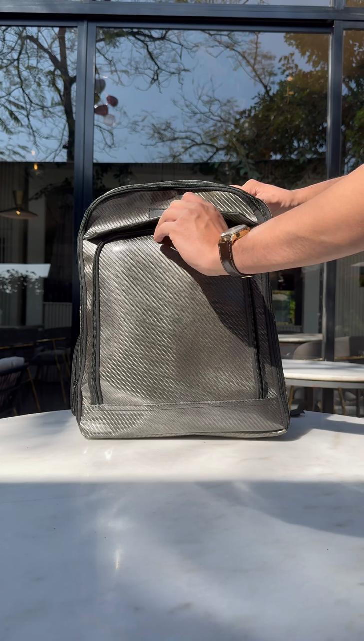 Carbon Fiber Traveller's Laptop Backpack (NO RESTOCKING - Buy before Sells Out)