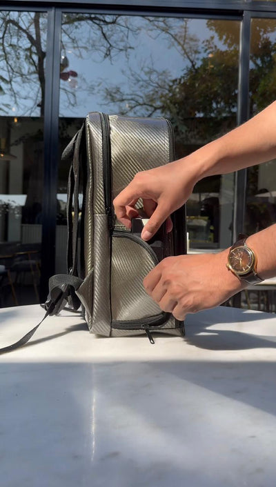Carbon Fiber Traveller's Laptop Backpack (NO RESTOCKING - Buy before Sells Out)